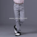 grey 100% cotton casual pants for boys